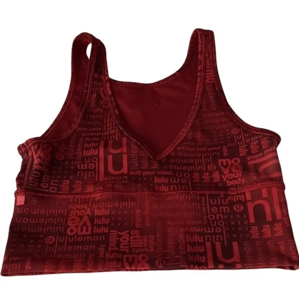 Lululemon Athletica Red Tank Top - Picture 1 of 9